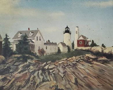 Andrew George Winter Oil on Canvas Art: 11" x 14": Framed - Shipping in USA $ 100. Andrew Winter (April 7, 1892 â€“ October 27, 1958, was an Estonian-born American artist best known for his landscape paintings on the coast of Maine, particularly