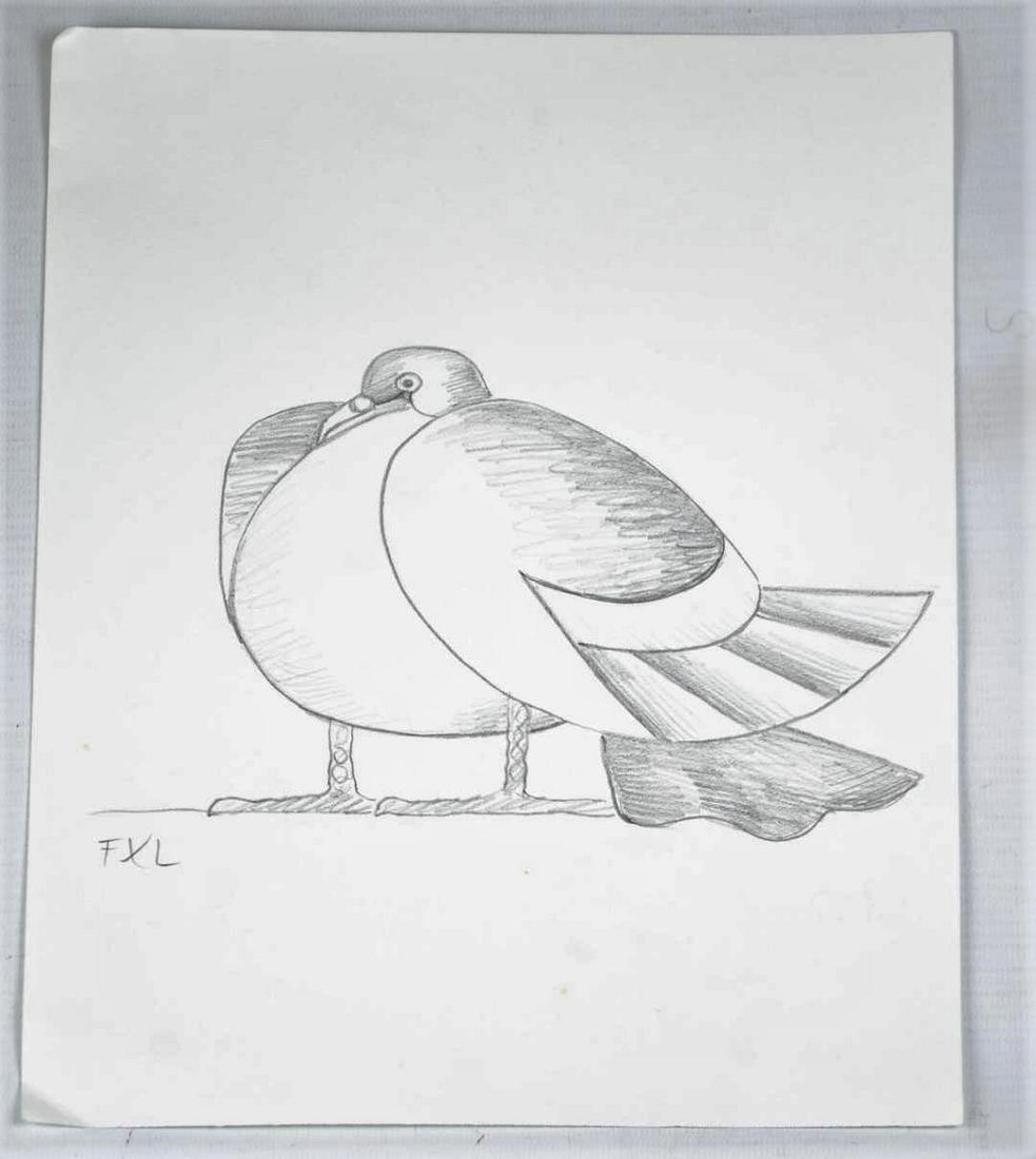 Francois Xavier Lalanne Pencil /Paper 9" x 12" Unframed (1 of 1)