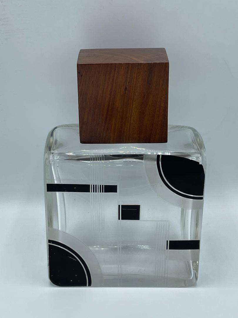 Art Deco Style Crystal Bottle H: 9" (1 of 6)