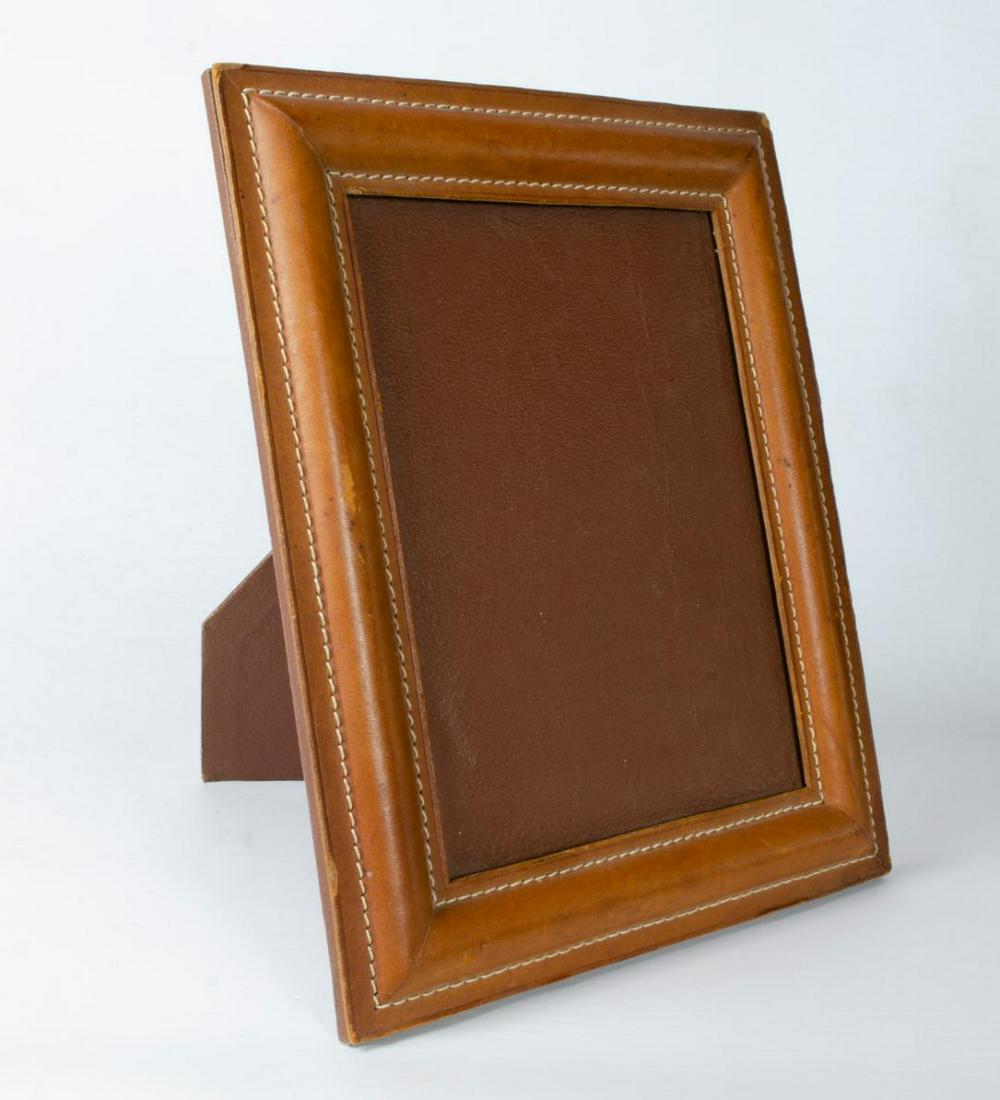 Hermes Paris leather picture frame 12"x10" (1 of 4)