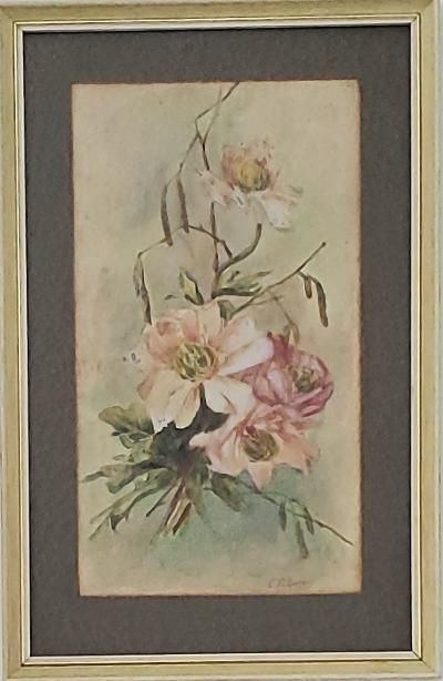 Charles Porter Gouache on paper 11.5" x 6.5" (1 of 2)