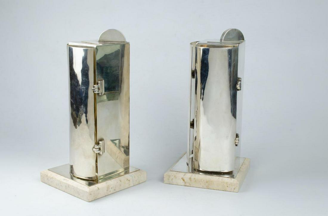 Pertzel Pair of Art Deco Lamps H22" (1 of 8)