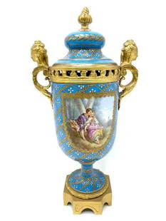 Sevres Vase Porcelain & Bronze H: 11" D: 6" France: Shipping in USA $ 45 The Manufacture nationale de SÃ¨vres is one of the principal European porcelain factories. It is located in SÃ¨vres, Hauts-de-Seine, France. It is the continuation of