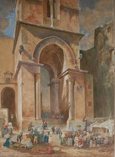 Antonio de Reyna Monescau Watercolor on Paper: 17" x 12" Shipping in USA $ 90. Antonio MarÃ­a de la ConcepciÃ³n Reyna Manescau, variously cited as Antonio MarÃ­a (de) Reyna Manescau or simply Antonio Reyna Manescau (Spanish: December 1859