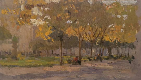 Wolf Kahn (Attrib) Oil on Board 3.5" x 6": Shipping in USA $ 60. Born in Stuttgart, Germany, in 1927, Wolf Kahn immigrated to the United States by way of England in 1940. In 1945, he graduated from the High School of Music & Art in New York,