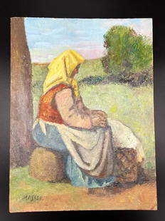 Carlos Maside Oil on Wood 16" x 12" Unframed: Shipping in USA $ 60.Carlos Maside. From a young age, his parents sent him to PadrÃ³n, to the school of masters Gende and Trasmonte. There he completed his schooling and received his first