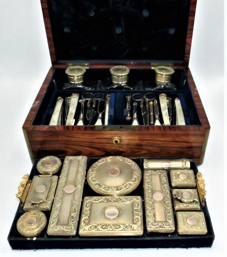 Sterling Silver & Crystal Magnificent Vanity Set Unique (1 of 8)
