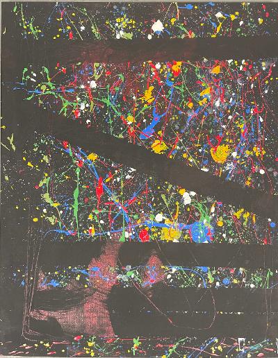 Sam Francis 1983 oil on canvas 28"x 22" (1 of 2)