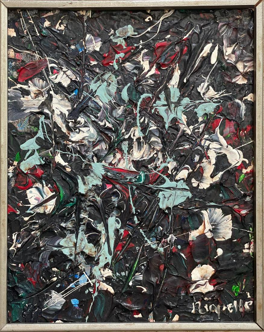 Jean Paul Riopelle Oil on Canvas 10" x 8" w/COA (1 of 4)