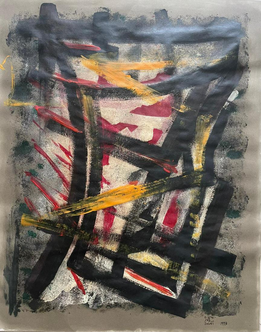 Kumi Sugai 1973 Mixed Media on Paper (1 of 2)