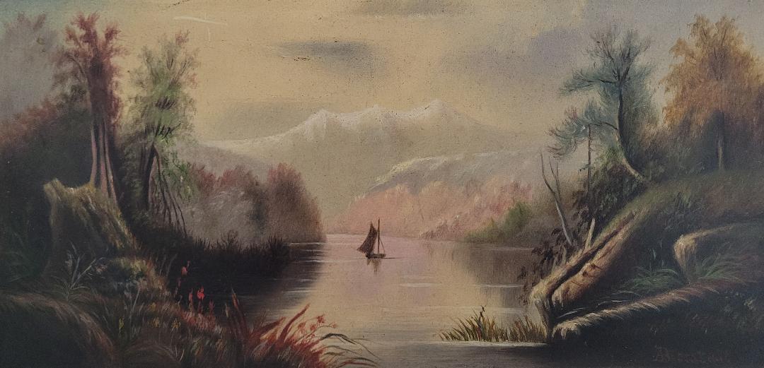 Albert Bierstadt Oil on Paper Art: 12" x 6": Shipping in USA $ 60. Albert Bierstadt (January 7, 1830 â€“ February 18, 1902) was a German-American painter best known for his lavish, sweeping landscapes of the American West. He joined several