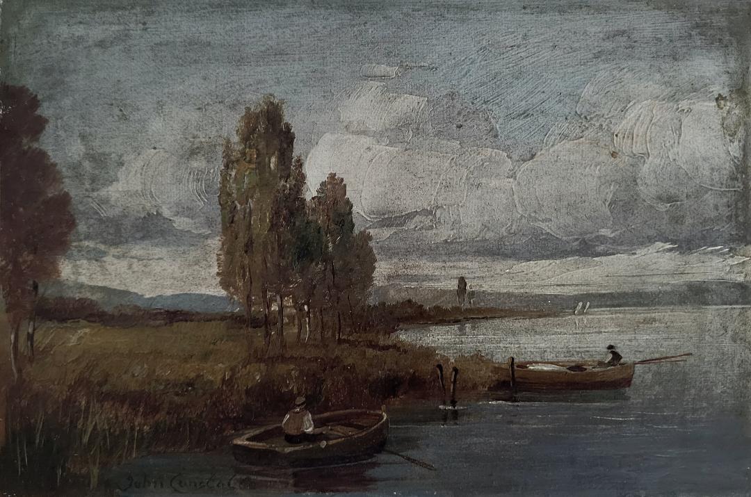 John Constable Oil on Canvas 5" x 8"  Attributed (1 of 2)