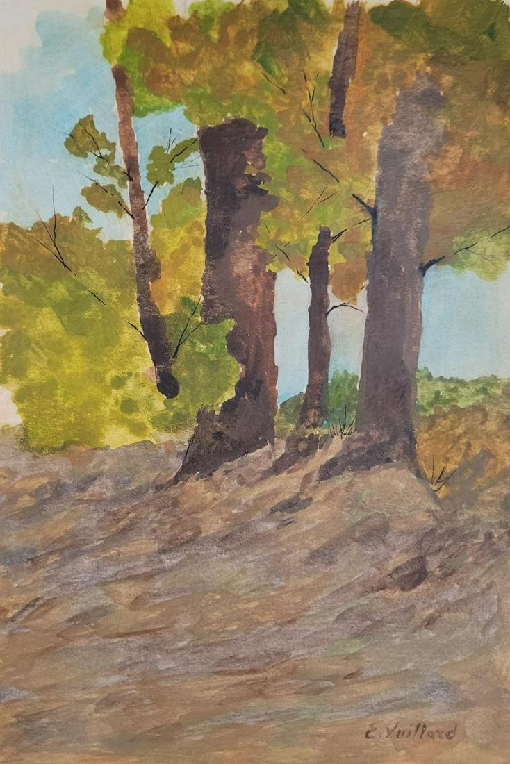 Edouard Vuillard Oil on Paper Art:  8" x 5.5" Excellent (1 of 2)