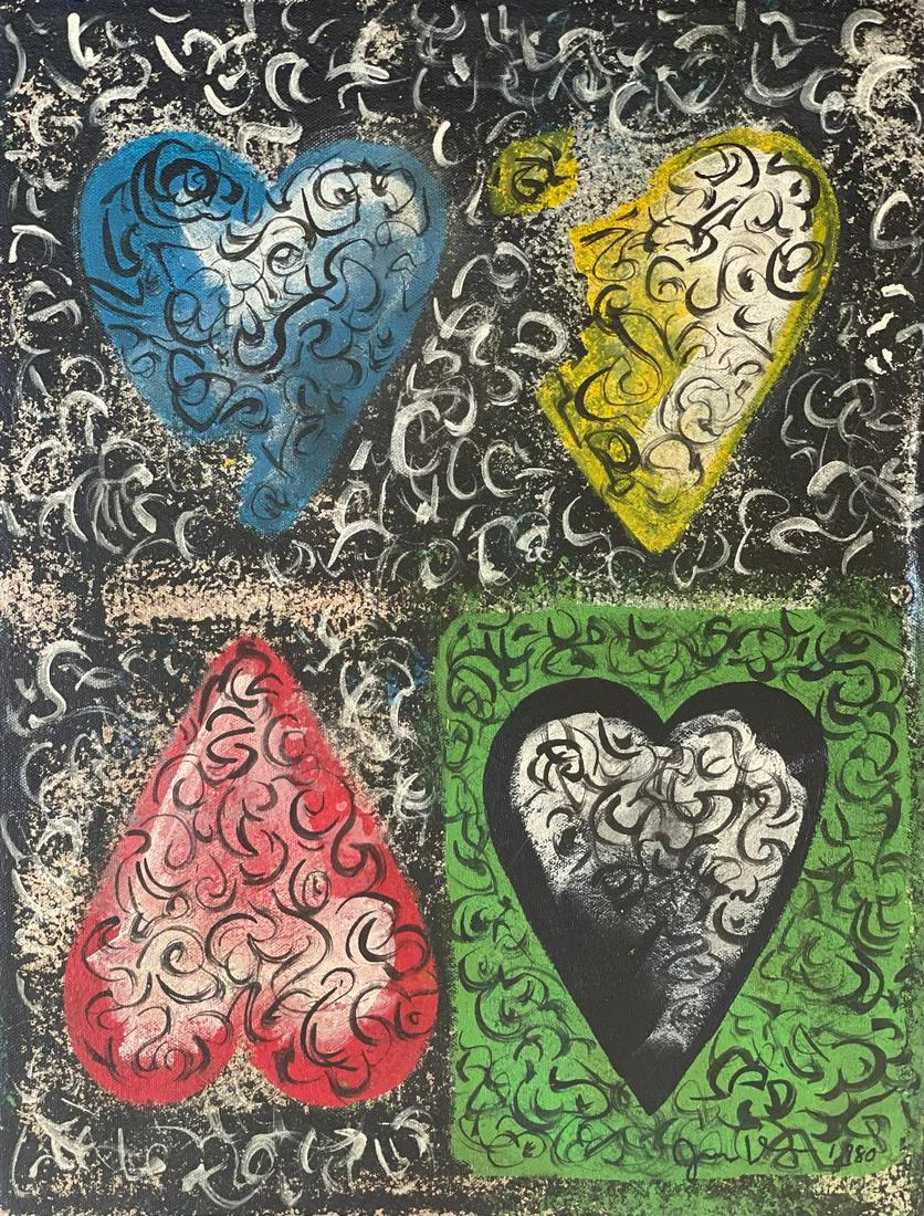 Jim Dine Oil on Canvas 18" x 14"  "After" (1 of 3)