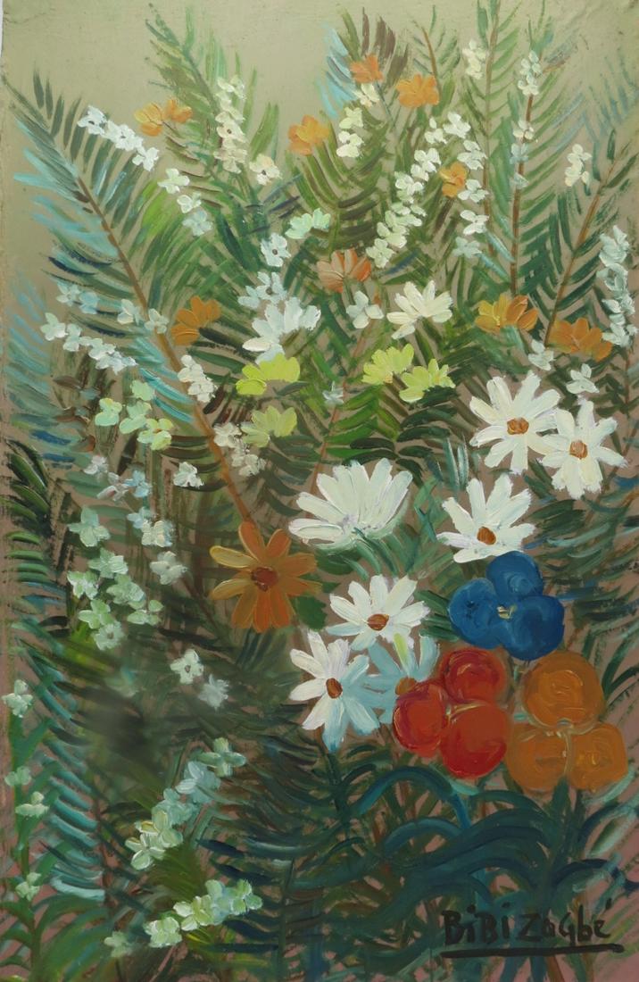 Bibi Zogbe Oil on Board 20" x 13"  Unframed (1 of 4)