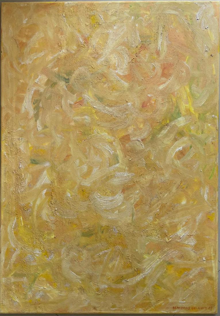 Beauford Delaney 67 Oil on Canvas 39.5 x 27.5  w/ COA (1 of 4)