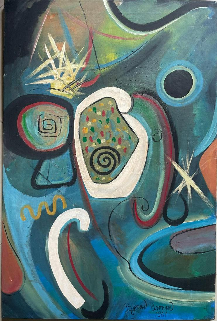 George Byron  Browe 61 Mixed Media on Canvas (1 of 5)