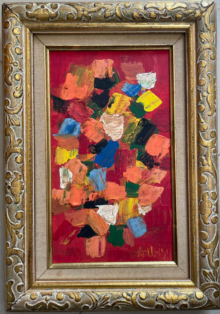 Olga Albizu Oil on Canvas 10." x 6.5" w/Provenance (1 of 7)