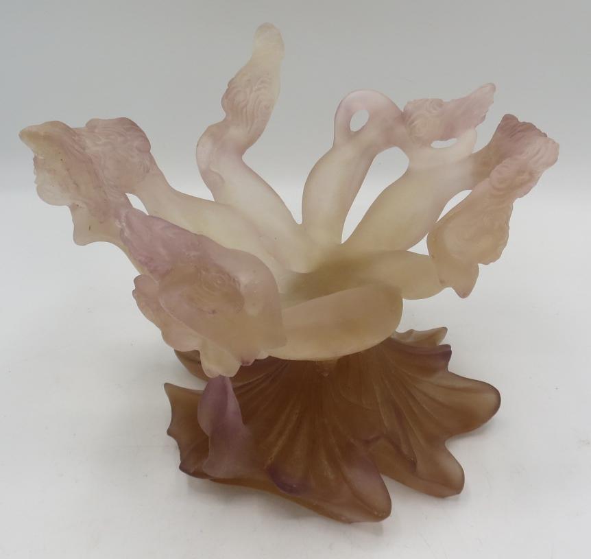 Daum Nancy  Glass Centerpiece 7" x 9" x 9" France (1 of 8)