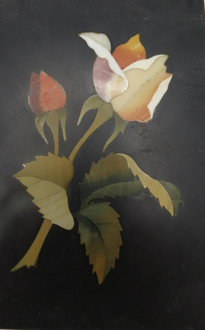 Pietra Dura Rare Panel over Glass 6" x 4" Unframed Florence (1 of 4)