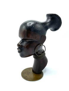 Atelier Hagenauer Art Deco Head H: 9" Attributed: Shipping in USA $ 55 Karl Hagenauer was an influential Austrian designer in the Art Deco style. Goldsmith. Carl Hagenauer founded what became the Werkstatte Hagenauer Wien in 1898. His oldest son, Kar