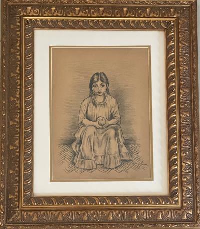 Diego Rivera Pencil on Paper Art: 12" x 9" w/COA (1 of 4)