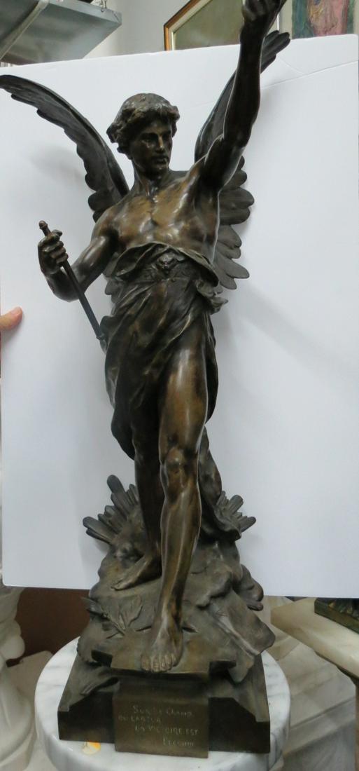Emile Picault Large Alegory Bronze Figure H: 30" (1 of 5)