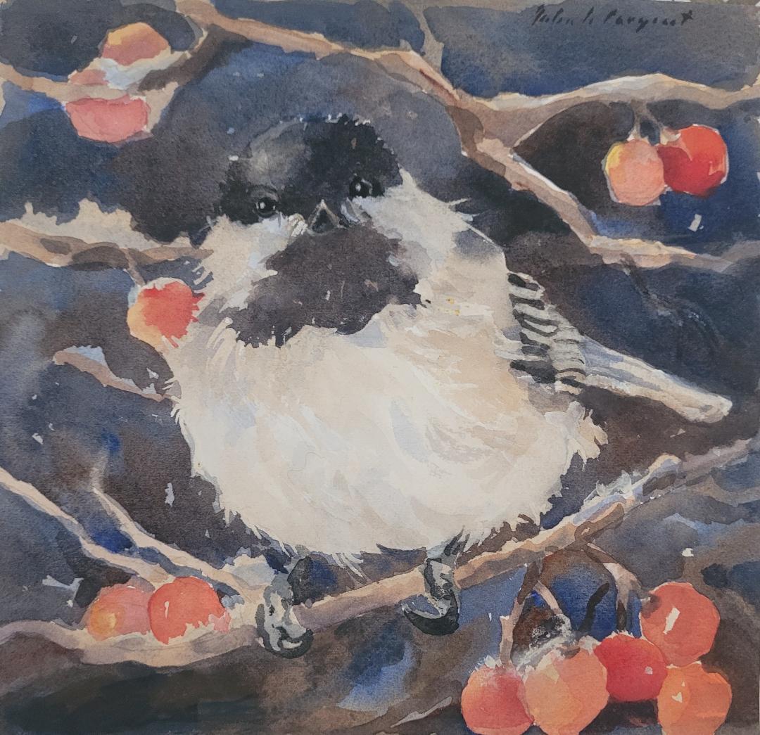 John Singer Sargent Gouache on Paper (Attrib) Art: 7" x 7" (1 of 2)