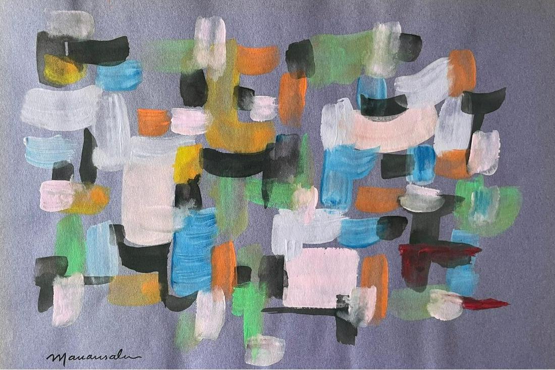 Vicente Manansala (Attributed) Gouache on Paper 12" x 18" (1 of 1)
