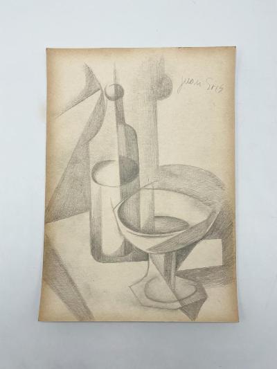 Juan Gris Pencil on Paper "Still Life" 12" x 9" Unframed (1 of 4)