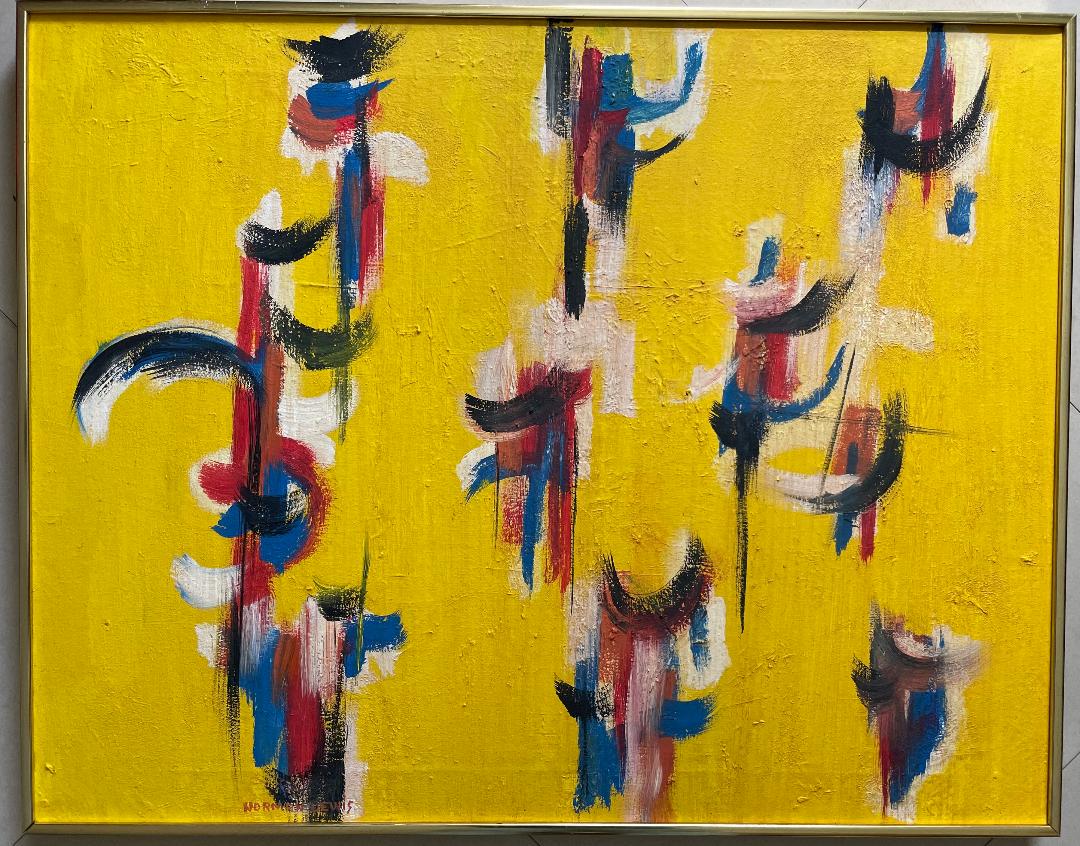 Norman Wilfred Davis Oil on Canvas  (Attributed) (1 of 4)