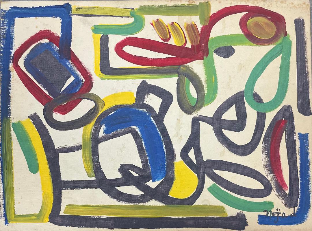 Nehad Melih Devrim Oil on Canvas over Board 12" x 16" "After": No COA - Shipping in USA $ 90 Turkish Artist