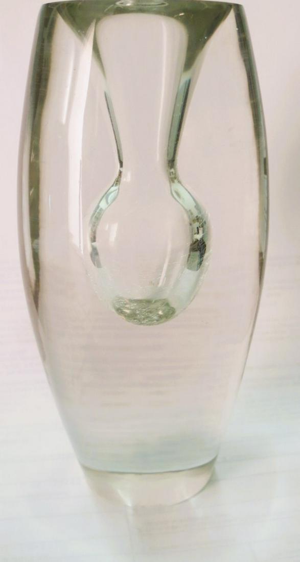 Tapio Wirkkala Glass Vase (1960s) Finland H: 5.5" # 3576 (1 of 3)