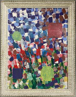 Lynne Drexler 1968 Oil on Canvas Art: 24" x 18" Fr: 27" x 21" w/COA: Shipping in USA $ 140. Shipping in USA $ 150. Lynne Drexler was born on May 21, 1928 and raised in the Newport News, Virginia area.[1][2] Her parents were Norman E. Drexler, a manager at a public util