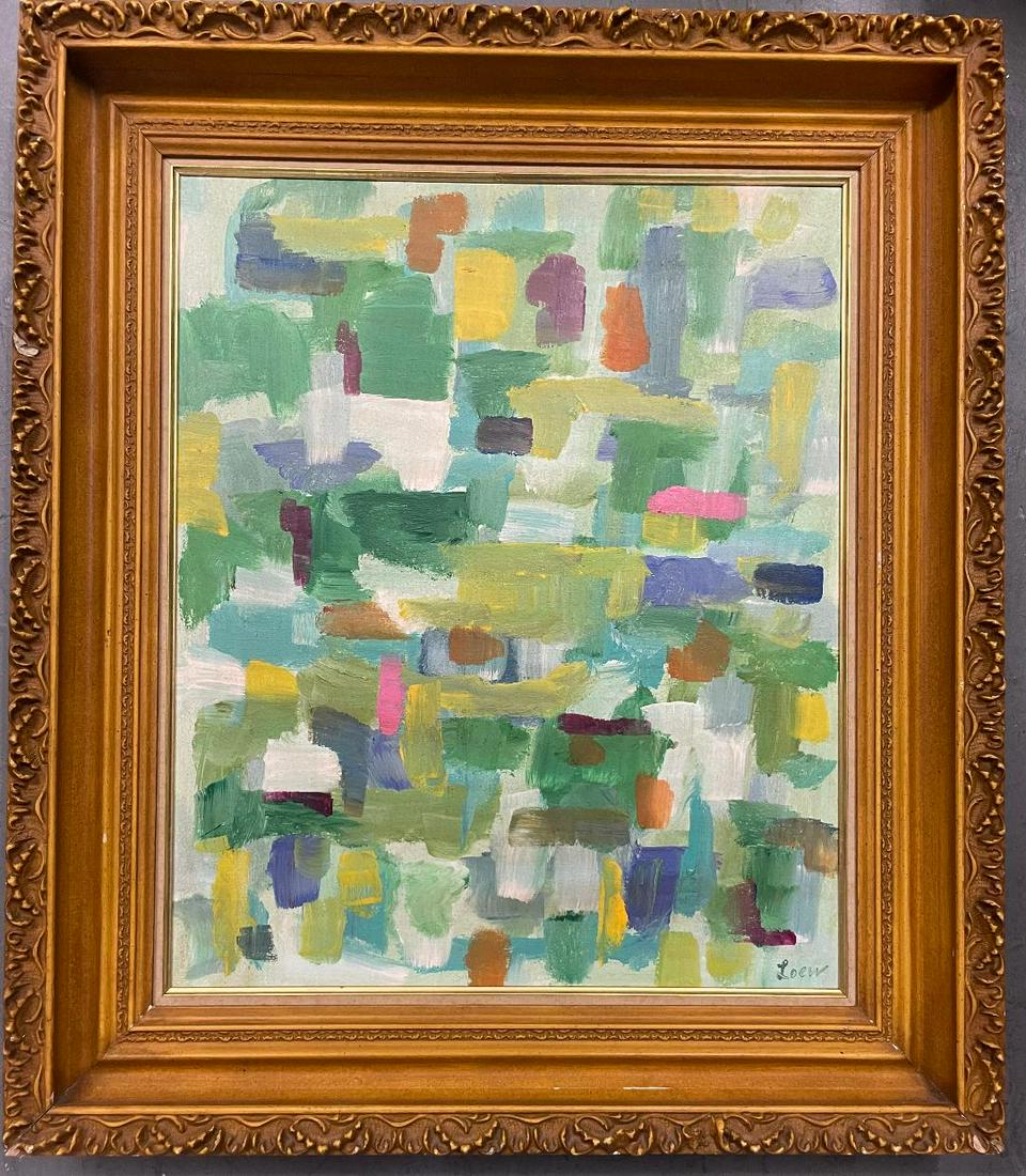 Michael Loew Oil on Canvas Art: 23" x 19" Fr: 28" x 24" w/ COA: Shipping in USA $ 140.Michael Loew (May 8, 1907 â€” November 14, 1985) was an American Abstract Expressionist artist who was born in New York City.