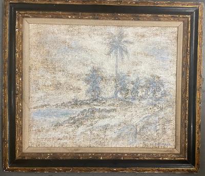 Armando Reveron Oil & Gouache on Canvas Art 20" x 24" w/ COA (1 of 5)