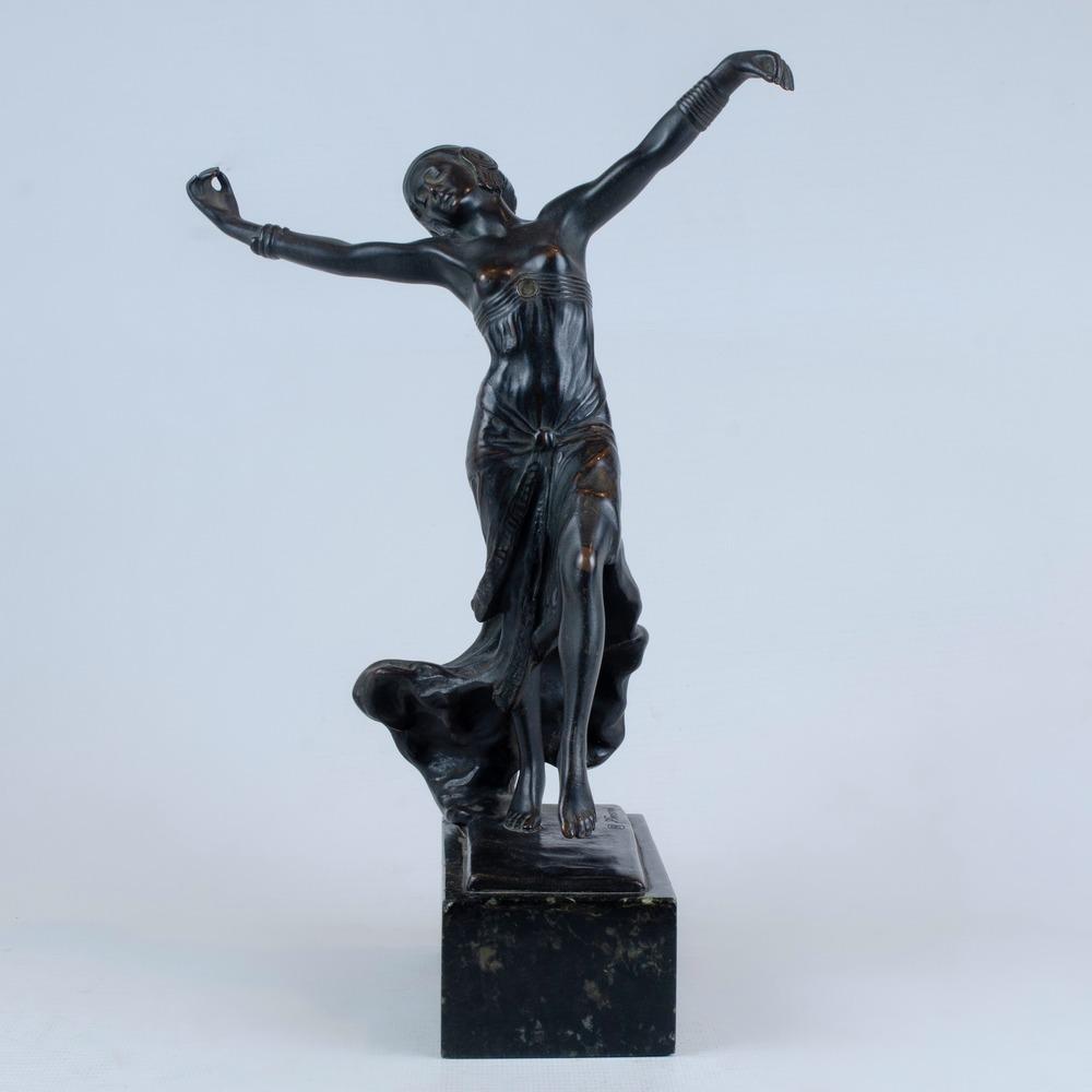 Tereszczuk Art Deco Bronze Figure of Dancer H: 11.5" (1 of 5)