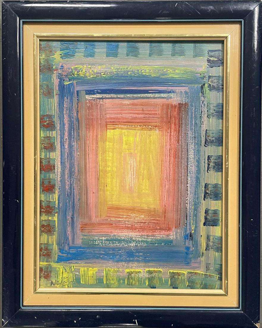 Robert Natkin Oil on Canvas 15.5" x 12" w/ Provenance (1 of 3)