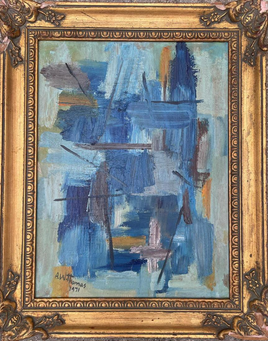 Alma Woodsey Thomas 1971 Oil on Canvas No COA (1 of 3)