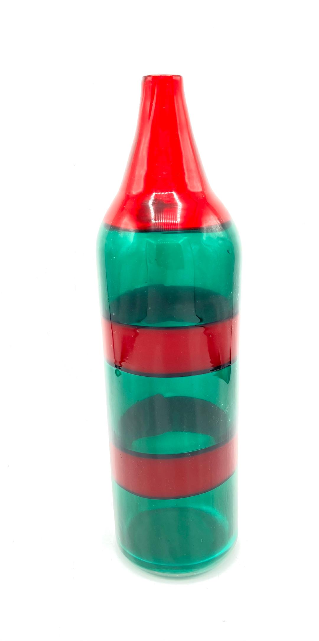 Venini Murano Art Deco Glass Vase H: 14" Italy (1 of 4)