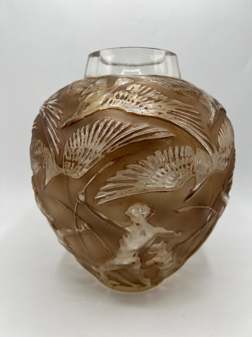 Lalique Vase "The Archers" 10.3" x 9" By Rigolleau (1 of 6)