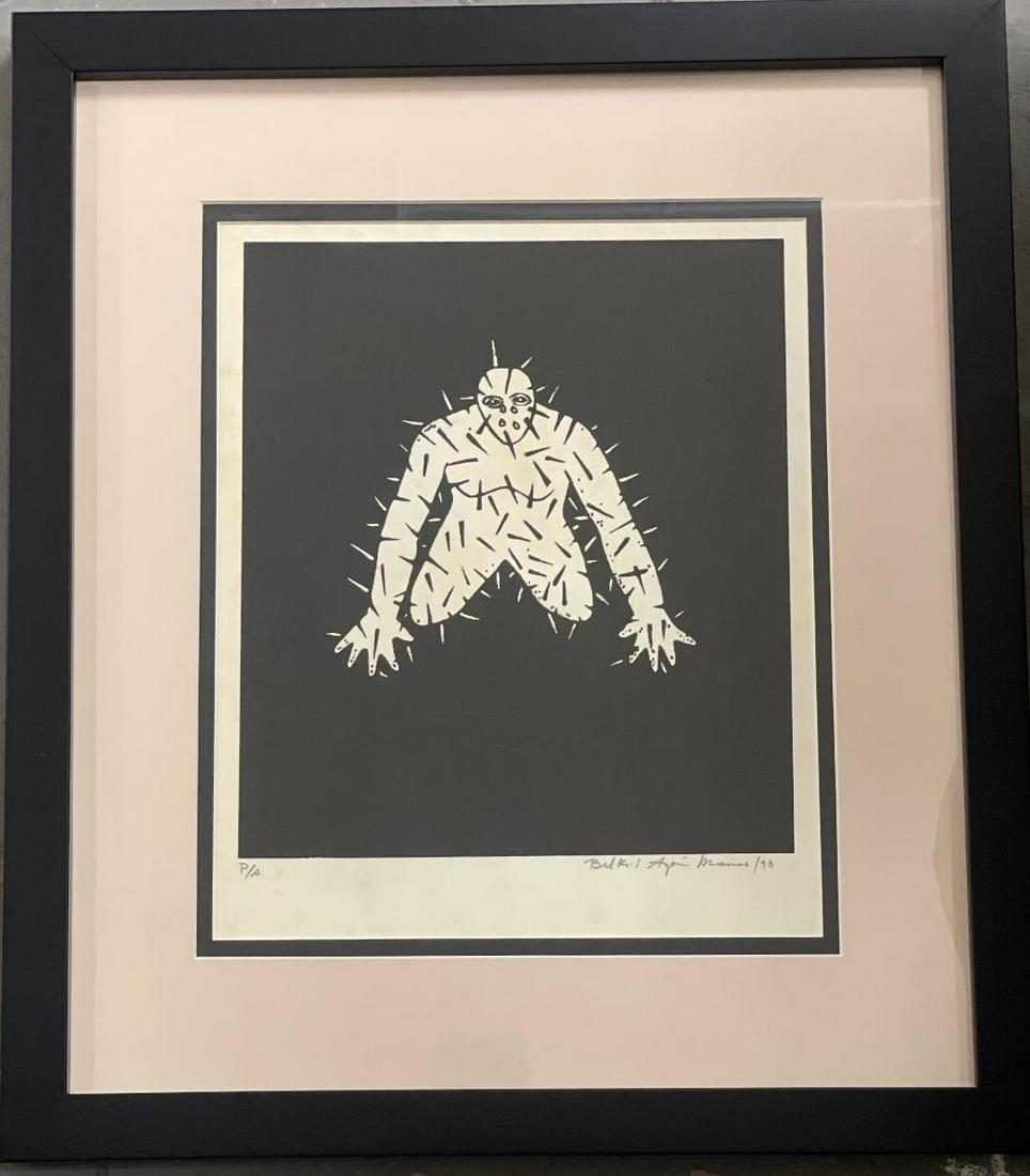 Belkis Ayon 93 Serigraph 11" x 9" (Cuba 1967-1999) (1 of 2)