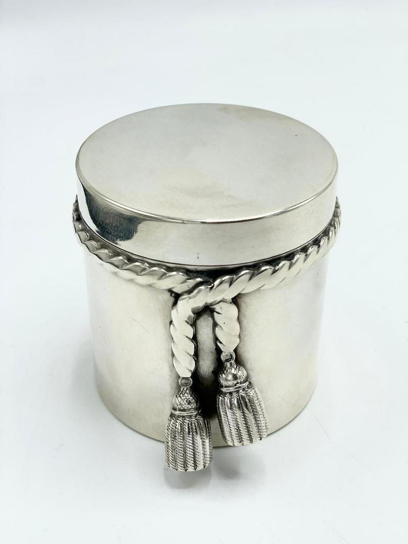 Hermes Paris Art Deco Box H: 3.2" Diam: 2.8"  France (1 of 3)