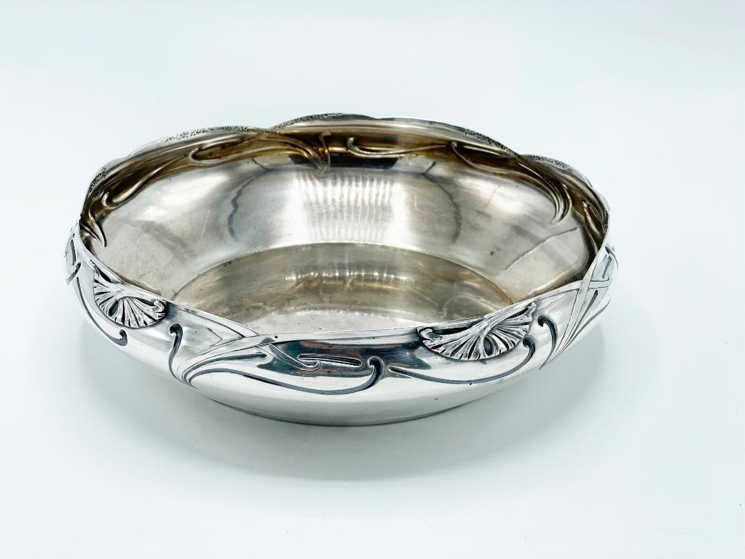 Alphonse Debain Sterling Silver Centerpiece France: H: 2.3" Diam: 9" Shipping in USA $ 35. Alphonse Debain was a French silversmith, originating from a family of hereditary silver and gold makers. He produced exquisite tea sets and tableware of the fin