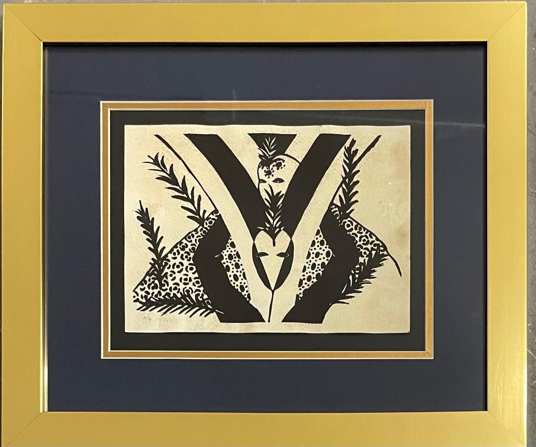 Belkis Ayon Collagraphy 6.5" x 9.5" (Cuba 1967-1999) (1 of 2)