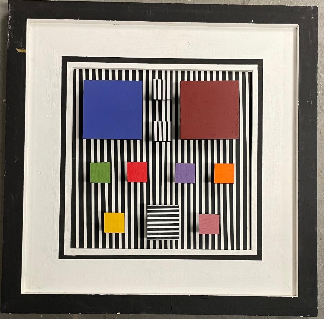 In the Manner of Jesus R Soto  Multiples 1994 - 24" x 24" (1 of 4)