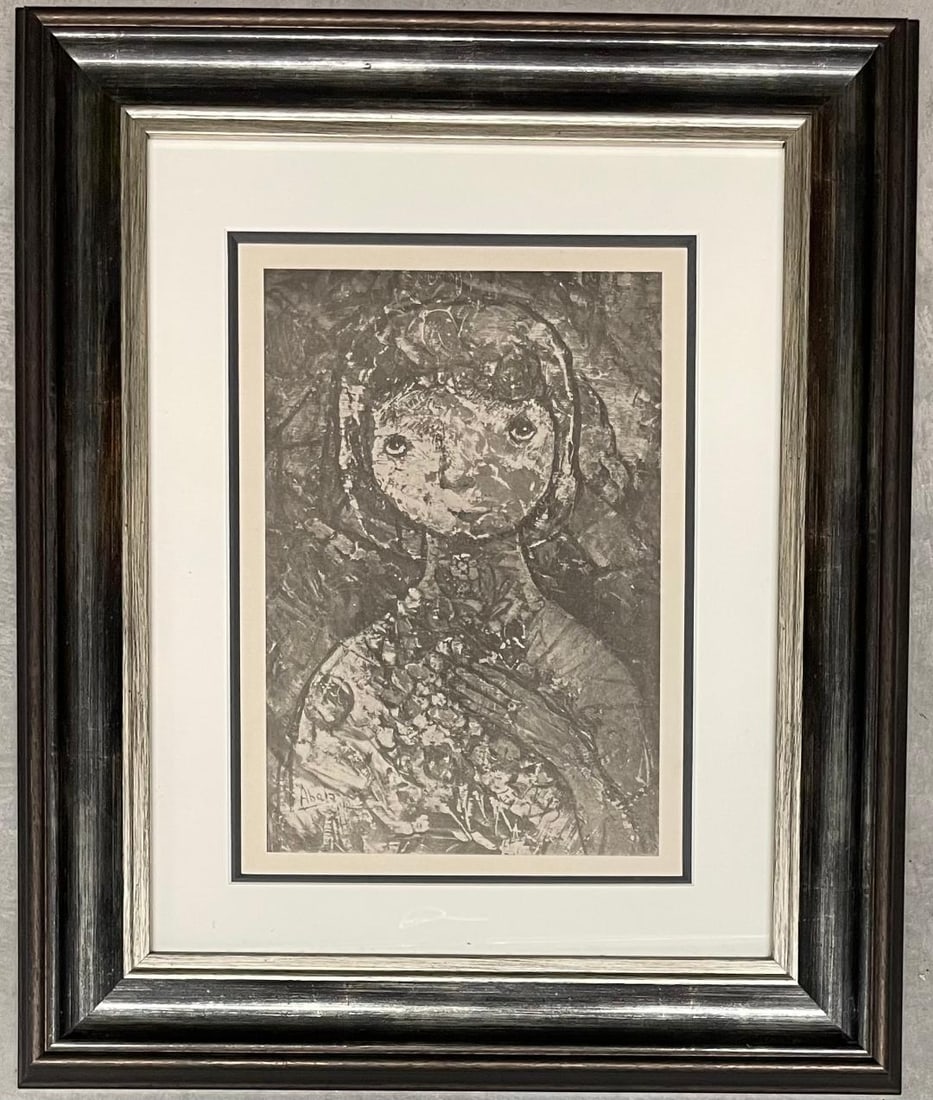 Eduardo Abela Serigraph Art: 12" x 9" Frame: 21" x 18": Shipping in USA $ 80.Eduardo Abela (1889â€“1965) was a Cuban painter and comics artist. Born in San Antonio de los BaÃ±os, he studied at the San Alejandro Academy of Fine Arts