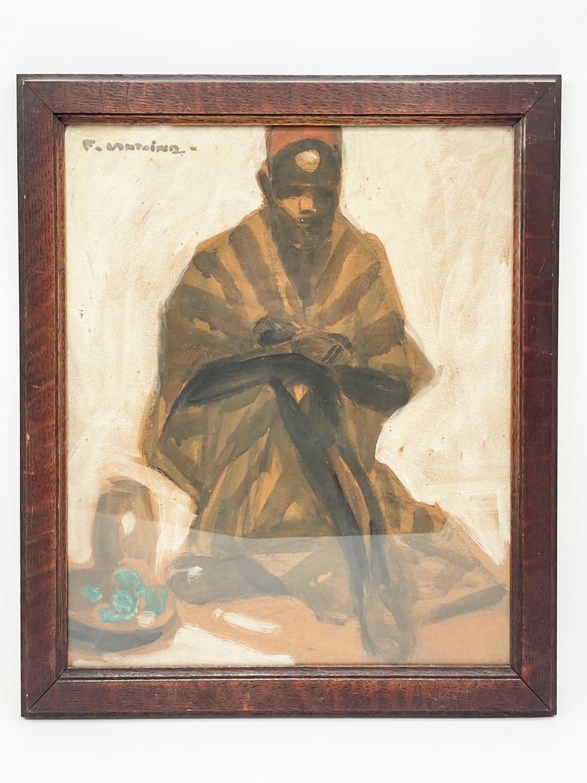 Fernand Lantoine Orientalist Oil on Paper 14" x 15" w/ Provenance: Shipping in USA $ 70. Fernand Lantoine (Maretz, 1876-1955) is a French painter and a cartoonist