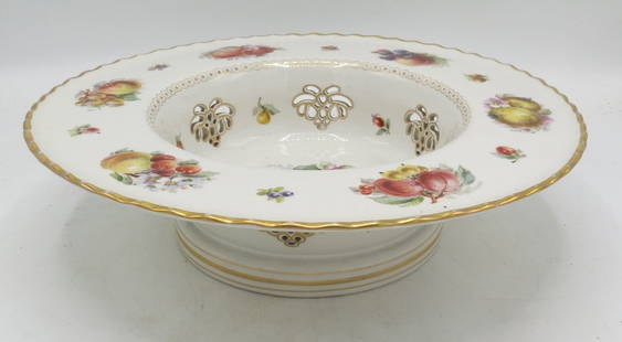 KPM Porcelain Large Centerpiece H: 4" Diam: 13": Shipping in USA $ 85. KPM Porcelain Factory in Berlin. The company was founded in 1763 by Frederick II of Prussia, who bought the factory from its previous owner, Johann Ernst Gotzkowsky, in the wake