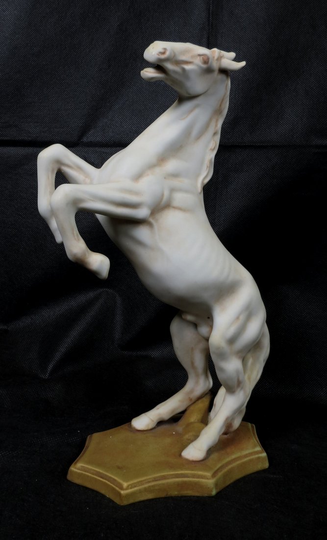 Porcelain Horse: Royal Dux Number 3- 27/2 79. 11.5"H - 7"W - 4"D --- Est. Shipping: $15
